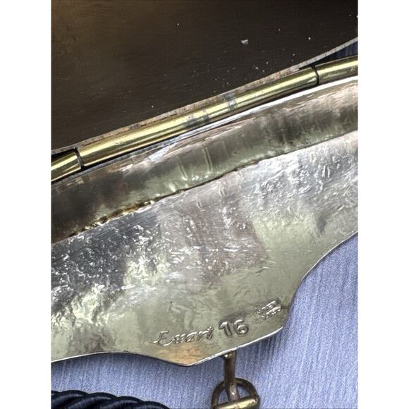 70s Exart Mexico Brass Silver And Copper Butterfly Bag - Picture 7 of 8